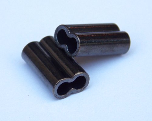 UPC 799632084891, Copper Double Barrel Crimp Sleeves 1.0mm x 14mm &quot;long&quot; 100 pieces