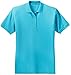 Joe's USA(tm) Ladies Short Sleeve Polo Shirt-Maui Blue-M