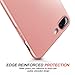 iPhone 8 Plus Case, iPhone 7 Plus Case, HUMIXX Thin Sleek Fully Protective (Naked Phone Texture) Matt Finish Hard Case Cover for iPhone 7 Plus/iPhone 8 Plus[Skin Series] (New Rose Gold)