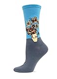 Hot Sox Women's Sunflower Trouser Socks