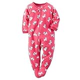 Carters Baby Girls Fleece Pajamas (3T, Pink Dog Print)