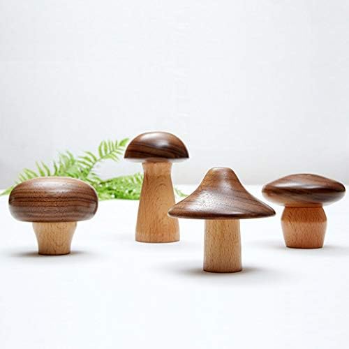 Nordic Modern Wood Hooks for Robe Hat Clothes Wall Mount Hook Hanger Towel Rack Bedroom Decoration Wooden Multi-Purpose Mushroom