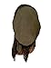 ShariRose Boho chic pre-tied headscarf olive green head cover for women vintage lace coconut buckles - 131