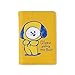 BT21 CHIMMY Character Cute Passport Holder Cover Wallet for Travel, Yellow