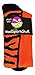 Crazy Socks with Safari Tiger Stripes Over the Calf Socks (Orange/Black, Medium)