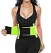 SHAPERX Women's Waist Trainer Belt Waist Training Corset Cincher Slimming Body Shaper for an Hourglass Weight Loss Workout Gym Fitness Trimmer Slimmer Shaper, SZ8002-Lemon-Green-L