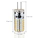 LEORX G4 Led Bulbs 12V 2.5 Watt AC DC LED Light - 140 - 160 lumens, replaces 20W halogen lamps (Warm White, 5 Bulbs)
