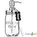Country Pear Adorable Soap Dispenser - Bathroom Kitchen Sink Modern Farmhouse Decor Glass Mason Jar Pump Lid Chalkboard Tag