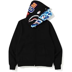 Amazon.com: OATSBAS Fun Multi Angle Full Zip Up Hoodie for Men
