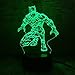 Marvel Movie Superhero Black Panther Action Figure 3D Table Lamp LED Night Lights Child Sleeping Decor Lamp Holiday Xmas Gifts (Black Panther)