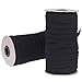 COTOWIN 1/2-inch Black Braided Polyester Elastic Roll (50 Yards)