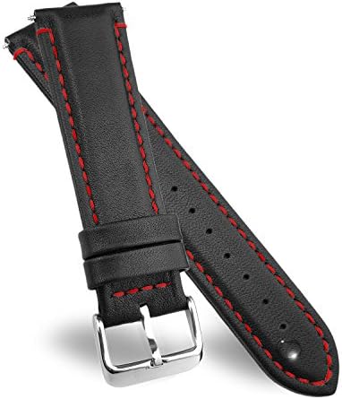 DURA STRAPS Waterproof Leather Watch Bands With Elegant Stitches
