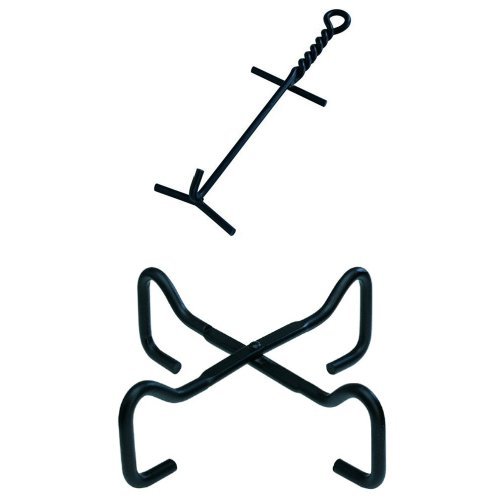 Lodge A5 Camp Dutch Oven Lid Lifter and A53 Original Finish Camp Dutch Oven Lid Stand Bundle