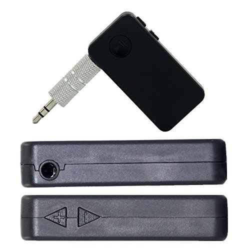 Bluetooth Receiver for Car, MeiLiio Portable Mini Music Transmitter Adapter Rechargeable Audio Receiver Car Kit, 3.5mm Bluetooth 3.0 Receiver Stereo Audio A2DP for TV DVD MP3 MP4 iPhone Samsung PC
