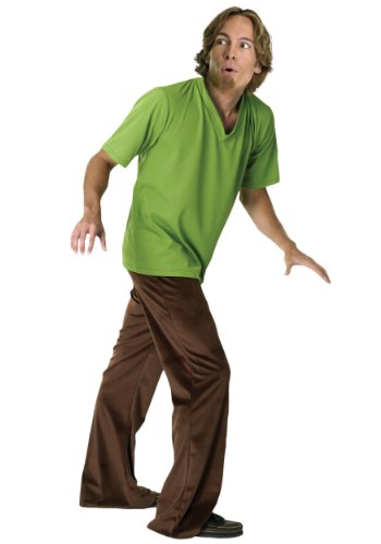 Rubies Mens Deluxe Shaggy Scooby Doo Theme Party Fancy Dress Costume