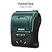 WELQUIC Portable Mini Wireless 58mm Bluetooth High Speed Direct Thermal Printer, Compatible with Android & iOS & Windows & Linux Systems and ESC/POS Print Commands Set
