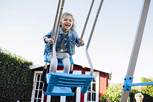 HUDORA Vario Schaukel Ergänzungsmodul Gondel - Outdoor-Doppelschaukel mit Zwei Sitzen & Fußablage - Spielgerät mit optionaler Erweiterung für Kinder - Schaukelgondel aus Kunststoff für Zuhause – Bild 5