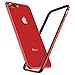 RANVOO iPhone 8 Plus/iPhone 7 Plus Case, Premium Bumper Case Flexible Protective Aluminum TPU Hybrid Bumper Frame [Support Wireless Charging] for Apple iPhone 8 Plus and iPhone 7 Plus, Red [Armor]