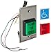 Securitron Square Emergency Exit Button, Single Gang, 2