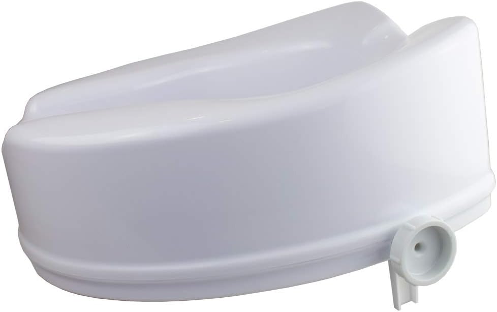 Mobiclinic®, Toilet Seat Riser, 5,5 inches (14cm), Titán, Raised Toilet Seats for Elderly Adaptable to Oval Toilets - Image 4