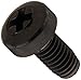 Nylon 6/6 Pan Head Machine Screw, Black, #1 Phillips Drive, M3-0.5 Thread Size, 6 mm Length, Fully Threaded, USA Made (Pack of 100)