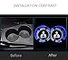 JSAMZ Car Logo LED Cup Pad led Cup Coaster USB Charging Mat Luminescent Cup Pad LED Mat Interior Atmosphere Lamp Decoration Light (Mitsubishi)