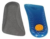 Honeycomb shaped Gel Half Insole for Women - 1/2 inches Taller