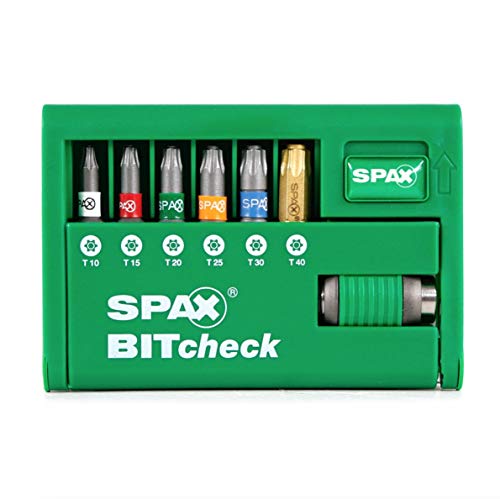 SPAX BITcheck, 7-teilig, 6 BITs T-STAR plus: T10, T15, T20, T25, T30,T40, und 1 Rapidaptor BIT-Halter, 5000009181309 – Bild 4