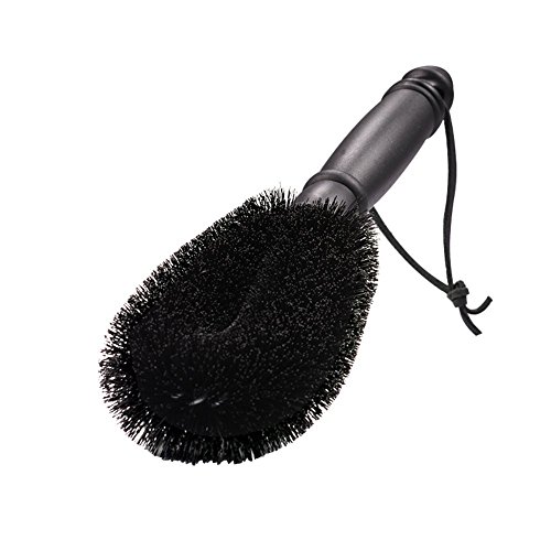 Jscarlife Tire Brush Household Rim Cleaning Brush Multi-purpose for Car Motorcycle Bike Wheels Bumper Kitchen Bathroom Black - Thumbnail 4