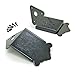 2PCS Black Traditional Tailpiece with Cover for Mandolin Guitar Maker