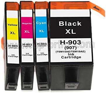 Ink Cartridges - UP 4 x Compatible Ink Cartridge 903XL for hp903 Pro 6960 6961 6963 6964 6965 6966 6968 6970 6971 6974 6975 6976 6978 6979 (Grey)