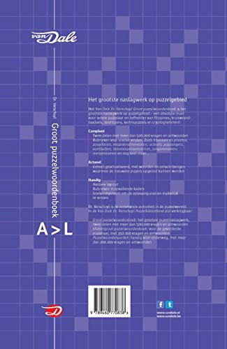 Van Dale Dr Verschuyl Groot Puzzelwoordenboek Verschuyl H J Amazon Nl