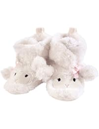 Hudson Baby Unisex Baby Cozy Fleece and Sherpa Booties, Girl Lamb, 6-12 Months