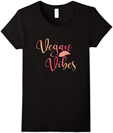 Womens Vegan Vibes Colorful Cool Vegan Shirts XL Black