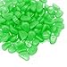 Aukora Glow in The Dark Garden Pebbles for Christmas Decorations Outdoor, 200pcs Decorative Stones Aquarium Rocks for Garden Walkway Path Patio Lawn Yard Pot Plants Pool Garden (Green)