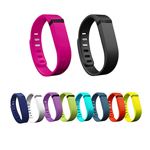 Ecandy 10pcs Large Replacement Bands With Clasps for Fitbit FLEX Only /No tracker/ Wireless Activity Bracelet Sports Wristband Fit Bit Flex Bracelet Sport Arm Band Armband