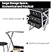 Tangkula Drafting Table Art & Craft Drawing Desk Art Hobby Folding Adjustable w/Stool (Black)