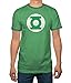 DC Comics Justice League Green Lantern Logo Licensed Ringer Mens T-Shirt (Medium)