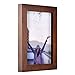 RPJC 4x6 inch Picture Frame Made of Solid Wood High Definition Glass for Table Top Display and Wall Mounting Photo Frame Brown