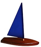 ONLY $7.95 - T5 5-inch Sailboat (Blue) - Floating Toy Boat, Model Sailboat, Toy Sailboats that Sail, Toy Sailboats that Float, Toy Sailboat Wood, Wooden by Tippecanoe Boats