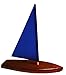 ONLY $7.95 - T5 5-inch Sailboat (Blue) - Floating Toy Boat, Model Sailboat, Toy Sailboats that Sail, Toy Sailboats that Float, Toy Sailboat Wood, Wooden by Tippecanoe Boats