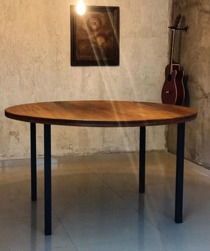 Cannes Pés de Mesa Industrial, 75 cm, Aço Carbono Preto Fosco, Alta Resistência, Suporta 80 kg por Unidade, Conjunto com 4