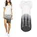 Soly Tech Women Casual T Shirt Dress Short Sleeve O-neck Loose Plus Size Dresses
