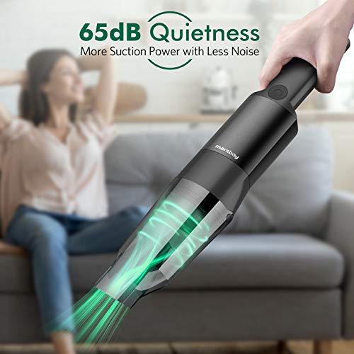 Handheld Vacuum, Marsboy Car Vacuum Cleaner Cordless with 15000PA Suction, Low Noise 65dB,1.4lbs