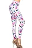 Printed Leggings Chevron Creation (R830-OS)