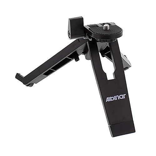 Albinar Mobile Phone Tablet eBook Holder Stand and Tripod with 1/4"-20 Screw Mount for Cameras and Webcams