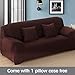 Boshen Stretch Seat Chair Covers Couch Slipcover Sofa Loveseat Cover 9 Colors/4 for 1 2 3 4 Four People Sofa + 1 Pillowcase
