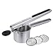 Barbestar Stainless Steel Potato Ricer, Food Press , Fruit Masher, with 3 Large Interchangeable Discs, Ergonomic Comfort Grip, Large Size and Easy to Press