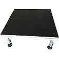 Hisonic PS02 4' X 4' Portable Stage Platform Modular System with Height Adjustable Riser (24" - 39")