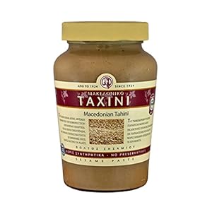 Tahini-glas in Mazedonische Griekse Tahini-smaak, traditionele smaak, 450 g